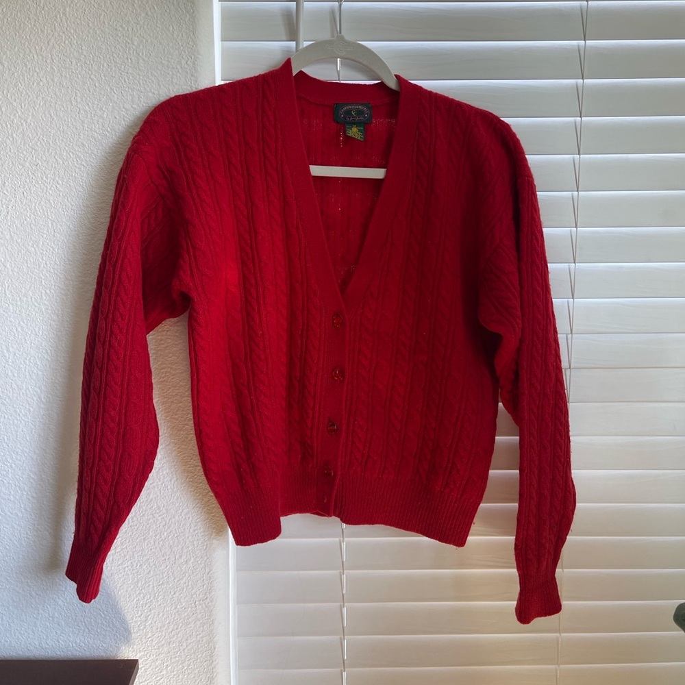 100% Wool Cardigan CHARTER CLUB PETITES